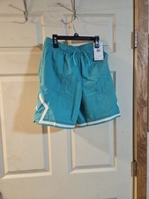 Jordan Boys  Poolside Woven Diamond Shorts: TEAL: NEW WITH TAGS: SIZE L