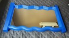 UTLTRA RARE! Vtg IKEA Ulk Mirror 1996 Geometric Squiggle Blue Plastic Postmodern — photo 7