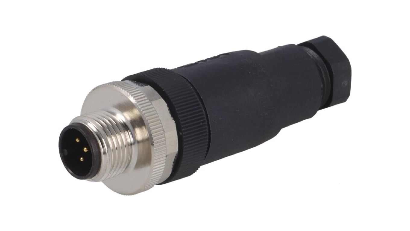 M12 male circular connector straight unshielded 5pin 60V PG7 T4111001051- /T2UK