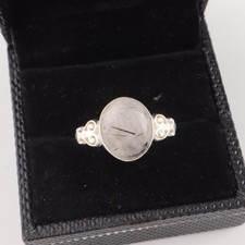 Black Rutile Gemstone 925 Sterling Silver Ring Handmade Jewelry Ring Gift For