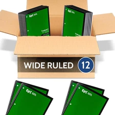 Spiral Notebook | Wide - 70 Sheets, Durable Spiral Binding | 10.5 X 8 in | Class