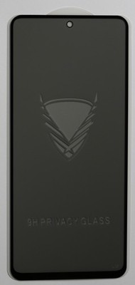 Xiaomi Poco X3 Privacy Panzerschutz Glasfolie FullCover 10D 9H Schwarz Display H