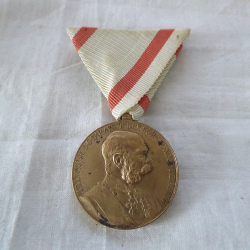 Orden ÖSTERREICH BRONZE JUBILÄUMS-ERINNERUNGS-MEDAILLE 1898 1.WK WW1 (W23)