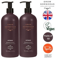 Grow Gorgeous Supersize Intense Thickening Shampoo ShineHair 740ml - 2er Pack