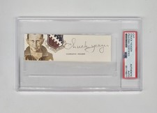 PSA DNA AUTOGRAPHED CHUCK YEAGER SIGNED CUT SIGNATURE (D) WWII ACE 8TH AIR FORCE