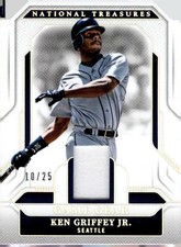 2025 10/25 Panini National Treasures - Game Gear Ken Griffey Jr #GGS-KG Blue
