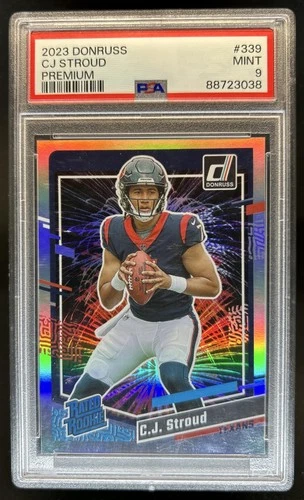 2023 Panini Donruss C.J. Stroud Rated Premium RC #339 Texans PSA 9 Rookie