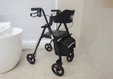 Walkers for Seniors, Rollator Walker with SeatSupports 330lb, 8" Big Wheels-used