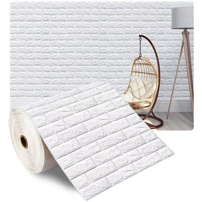 3D-Selbstklebende Tapete, 70 Cm X 1/5/10 M, Durchgehend, Wasserdicht, Ziegel-Wan