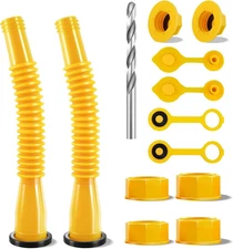 Gas Can Spout Replacement, Anti-Spill Nozzle yellow 