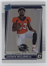 2021 Donruss Optic Rated Rookie Holo Prizm Variation Javonte Williams #215 11qz