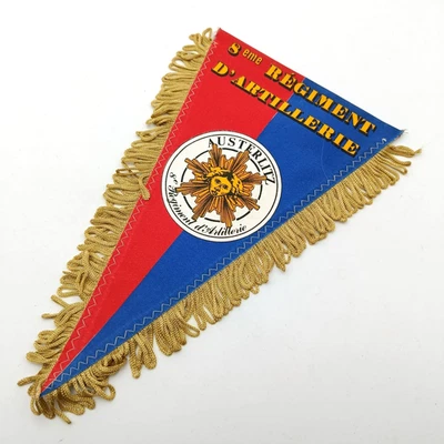 Fanion drapeau militaire Armée Française Régimentaire - 8ème Régiment Artillerie - Photo 1/2
