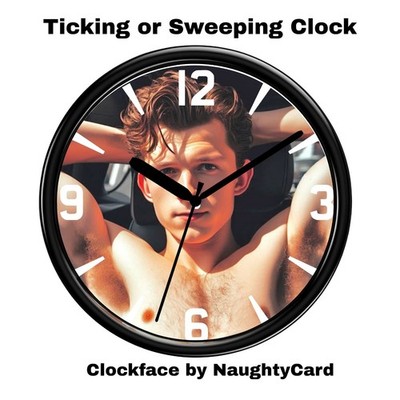 Tom Holland Wanduhr 22cm Schauspieler Ventilator Geschenk Schlafzimmer Wohndeko Neuheit Uhr