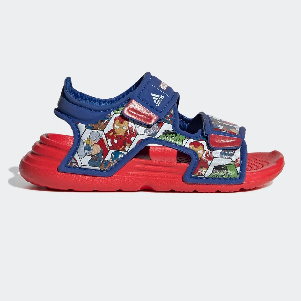 Adidas X Marvel Altaswim Niños Superhéroes Chanclas Vacaciones Sandalia Adilette - Imagen 3 de 4