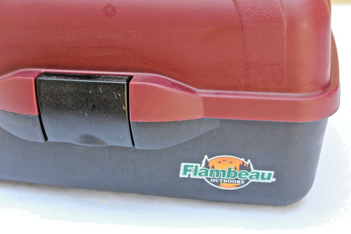 Flambeau Outdoors Classic Series 2 Tray Dividers FISHING Tackle Box Maroon - Picture 2 of 7