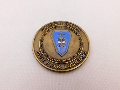 Warrior Brigade Fort Polk Command Sergeant Major CSM Excellence Challenge Coin