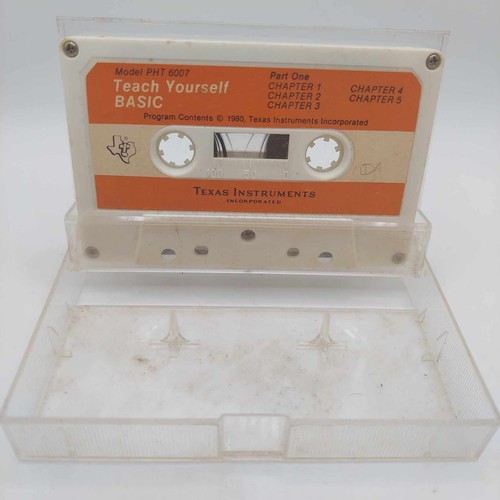 Vintage Texas Instruments Teach Yourself Basic PHT 6007 TI-99/4A Part 1 Cassette - Picture 5 of 5