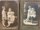 Lot 2 Early 1900's ANTIQUE Quality Studio PHOTO'S CHILDREN Siblings Sailor Suits
