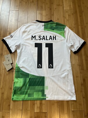 Men's Nike Liverpool FC Mohamed Salah 2023-24 Away Jersey Medium