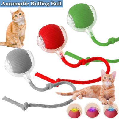 Automatic Rolling Ball Smart Cat Toy Electric Pet Self-moving Kitten Game 2025