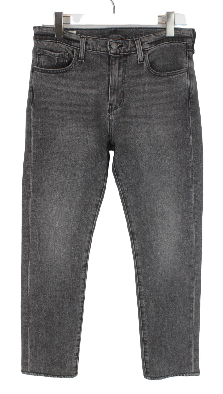 Levi's 510 Premium Big E Jeans Mens W32 L27 Skinny Fit Whiskers Dark Grey Zip thumbnail 2