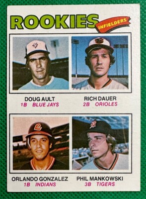 1977 Topps #477 Rookie Infielders/Doug Ault/Rich Dauer Baltimore Orioles VGEXEX