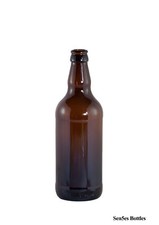 24 X 500ml Glass Amber / Brown Beer Cider Ale Bottles With Caps. Homebrew New