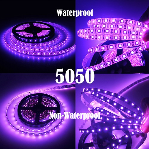 5m 500cm Purple Led Strip Lights For Car Motorcycle Bike 3528 5050 Smd 12v Us Ebay