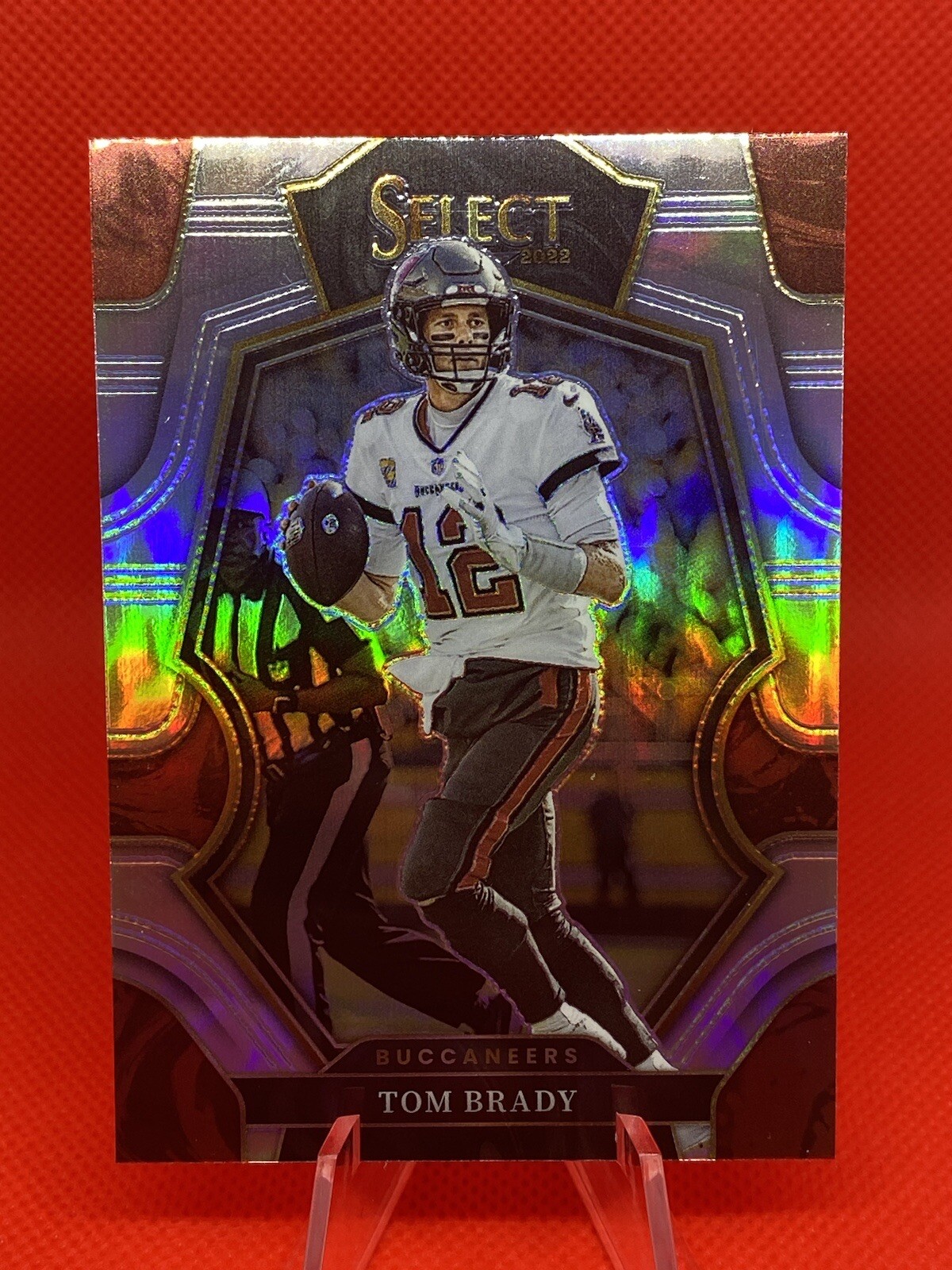 2022 Select Football Tom Brady Silver Prizm Premier Level #192 Buccaneers