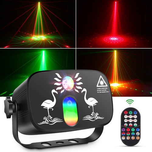 DJ Party Lights Stage Laser Light Effect RGB Disco Strobe Lighting Projector - Picture 5 of 9