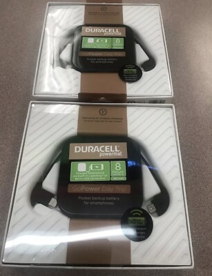 2 Duracell Powermat GoPower Daytrip backup battery, power bank PBRLB1