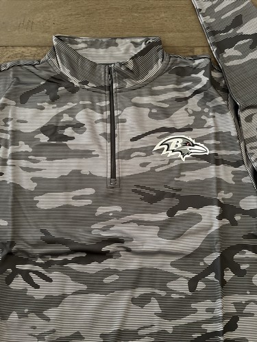 NFL Baltimore Ravens Camouflage Poly Vlies Pullover Herren Größe M - Bild 3 von 4