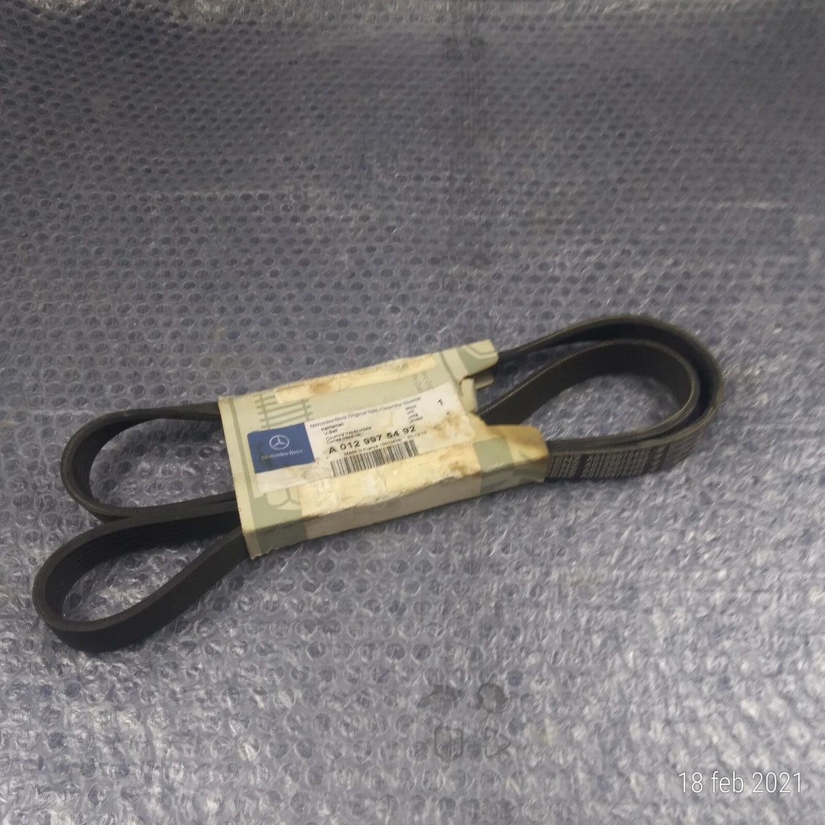 Belt Poly-V Compatible With MERCEDES A0129975492 Measure 6K1355  