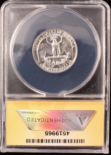 1962 WASHINGTON PROOF SILVER QUARTER SUPERB GEM UNC ANACS PF67 US COIN (699) - Foto 2 di 2