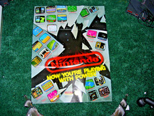Very Rare 1989 Nintendo 20 1/2 x 27 Poster/Instructions