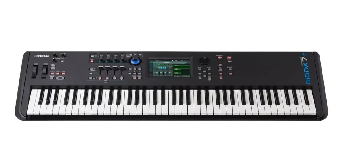 Yamaha MODX7 76-Key Semi Weighted Keyboard Synthesizer - Black for