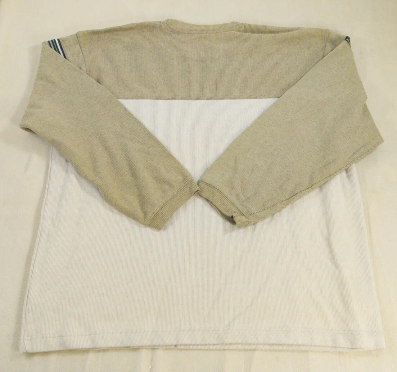 Xtreme Gear Mens Sweater Beige Extra Large Striped Knit Skater Grunge