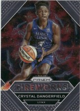 2021-22 Panini Prizm WNBA Fireworks Crystal Dangerfield Minnesota Lynx #2 Insert