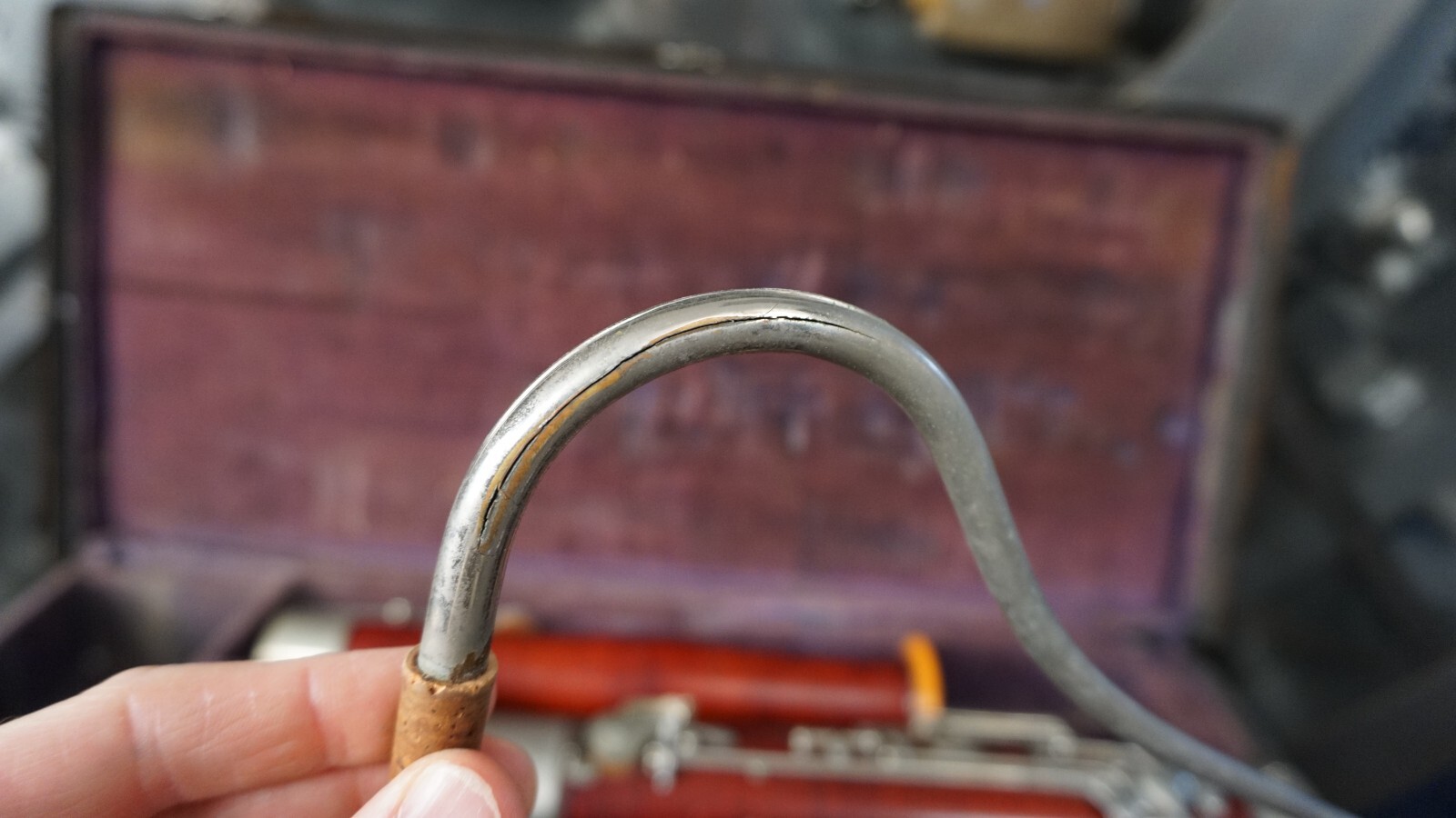 Vintage Wood and Nickel Plate Bassoon w/ Case eBay