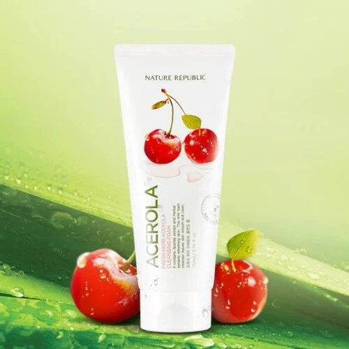 Espuma limpiadora de hierbas frescas Nature Republic 170 ml #Espuma limpiadora hidratante Acerola Foto 2 de 4