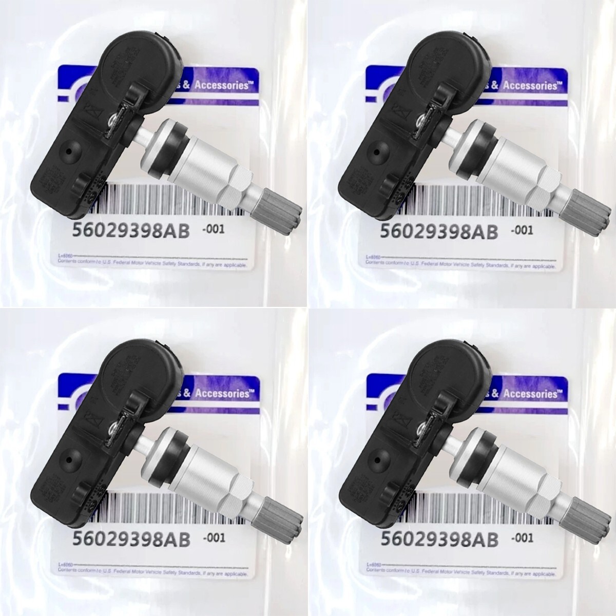 4Pc OEM 56029398AB TPMS Sensor Fits Dodge Chrysler Jeep RAM