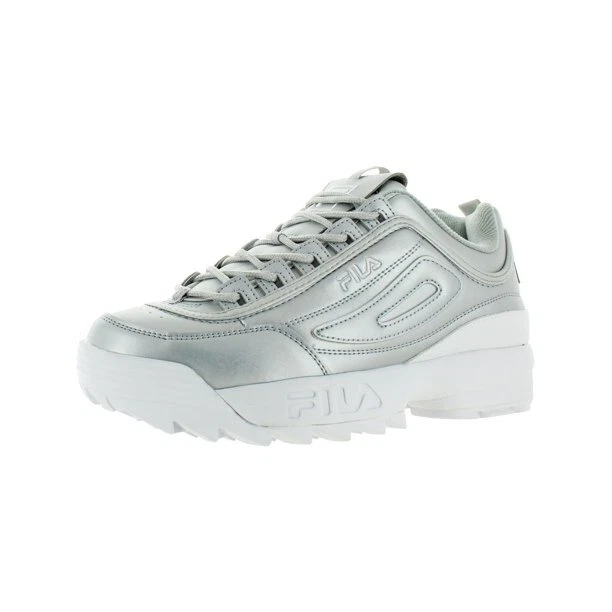 Fila disruptor 2 sales metallic silver