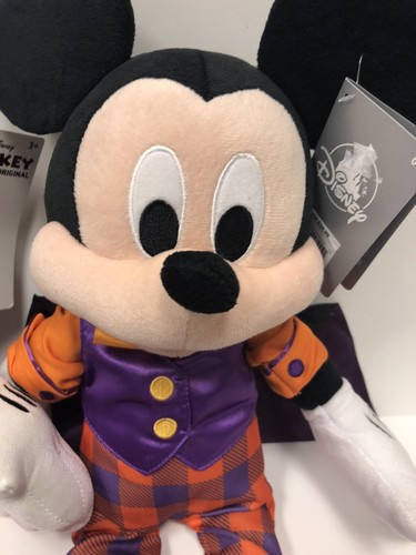 Set of 2 Disney Mickey Mouse Reversible Sequin Plush and Halloween 2021 New 15” - Picture 2 of 4