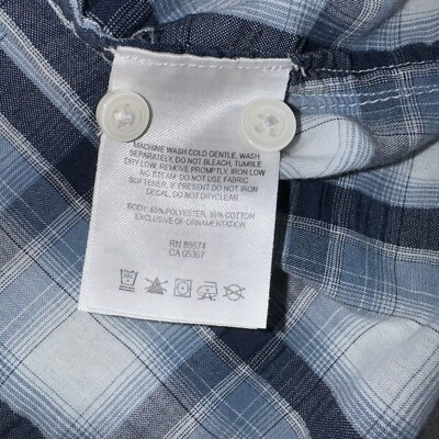 Chemise Mountain Hardwear Homme - Bleu Plaid - Manches Longues - Taille L