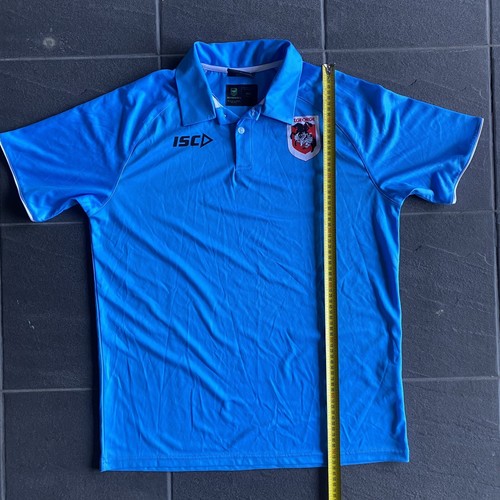 St George Dragons Men's NRL Rugby League Polo Shirt Top Size Large - Picture 9 of 13