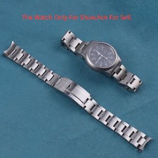 18mm Silver Brushed Oyster Watchband Strap Bracelet For Seiko 5 SNK809 807 805