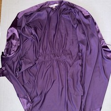 Victoria  s Secret Label Purple Silk Robe Pockets Size OS Women  s