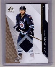 ANDREW LADD 14/15 SPGU UD SP Game-Used Jersey Winnipeg Jets Gold #73 Hockey Card