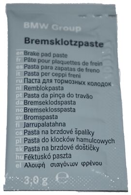 BMW Brake Pad Copper/Zinc Grease Paste 3 Gram Sachet 83192158851 New Genuine