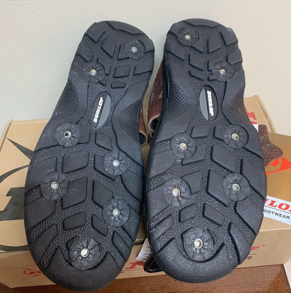 Sandalias de golf Dunlop de cuero para hombre M1950S para hombre talla 9 picos suaves no incluidos Foto 4 de 4